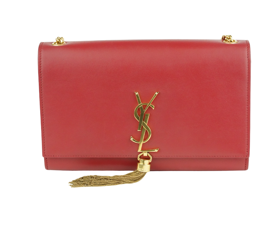 Pre-Loved Yves Saint Laurent Kate Tassel Bag in Red