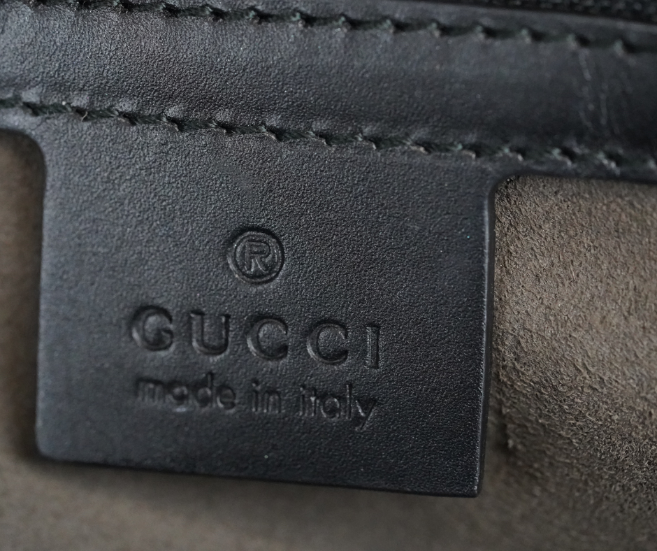 Pre-Loved Gucci Beige Black Supreme Canvas Backpack