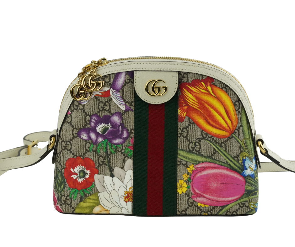 Pre-Loved Gucci Ophidia GG Floral Small Bag