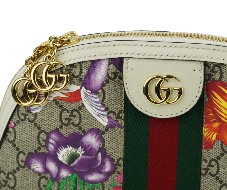 Pre-Loved Gucci Ophidia GG Floral Small Bag