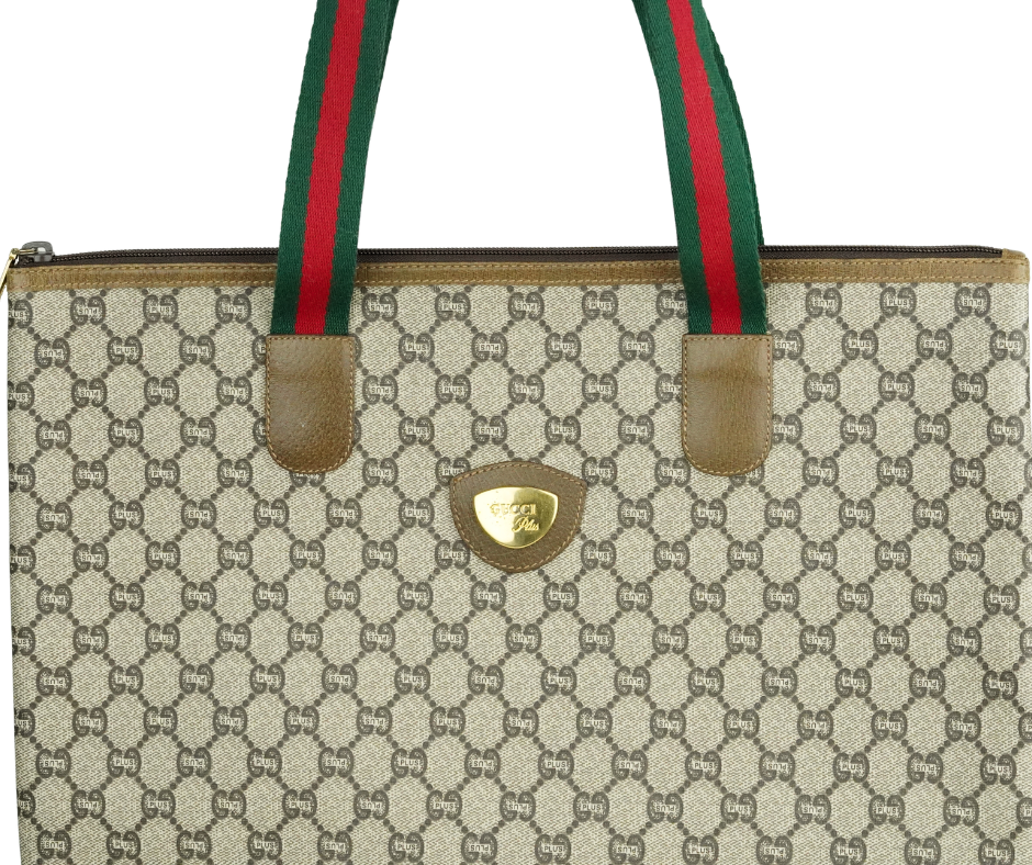 Pte-loved Vintage Gucci Plus GG Supreme Tote