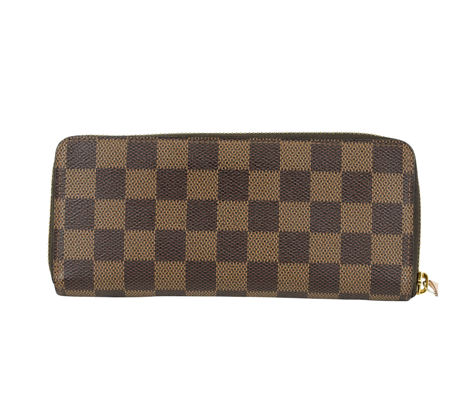 Pre-Loved Louis Vuitton Damier Ebene Zippy Long Wallet Pink