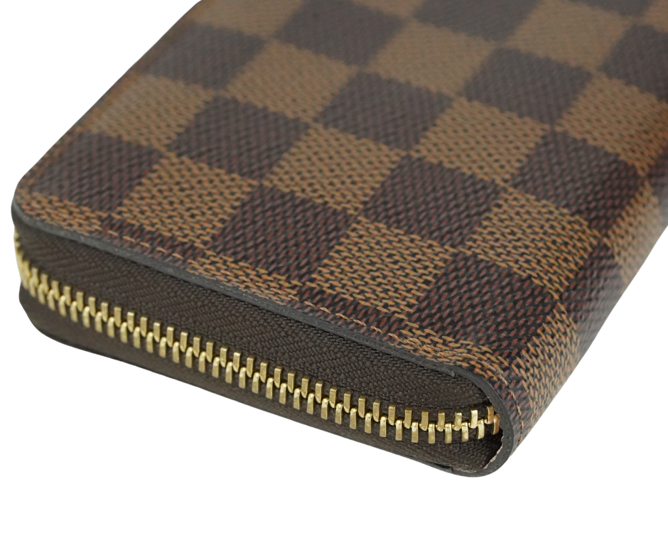 Pre-Loved Louis Vuitton Damier Ebene Zippy Long Wallet Pink