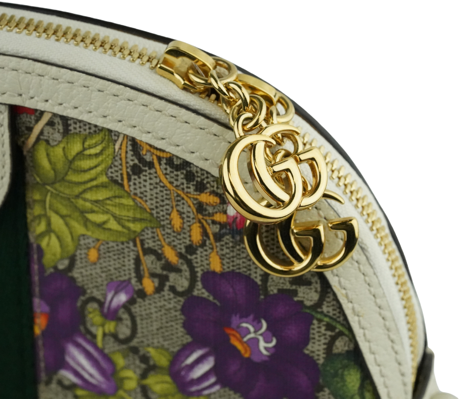 Pre-Loved Gucci Ophidia GG Floral Small Bag
