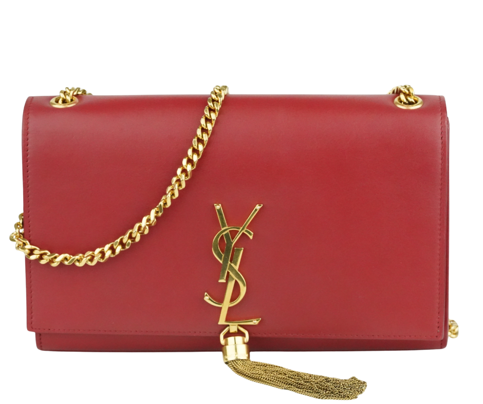 Pre-Loved Yves Saint Laurent Kate Tassel Bag in Red