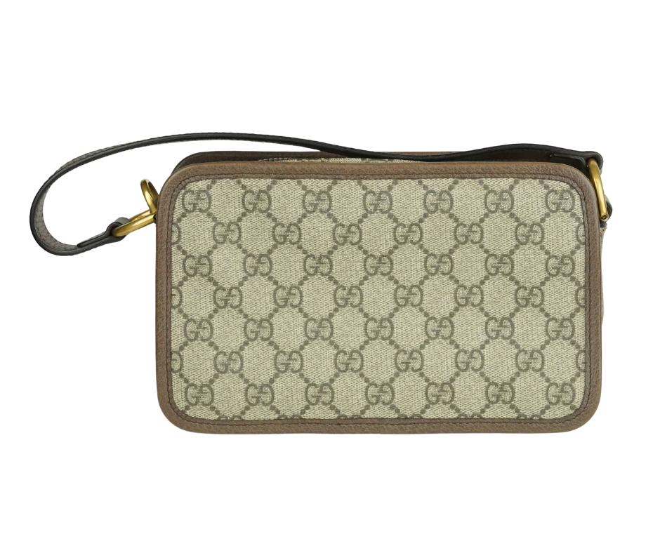 Pre-Loved Gucci Ophidia Canvas Top Handle Shoulder Camera Bag