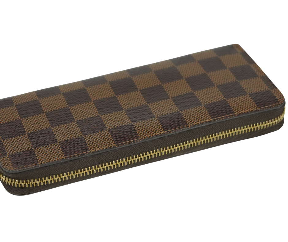 Pre-Loved Louis Vuitton Damier Ebene Zippy Long Wallet Pink