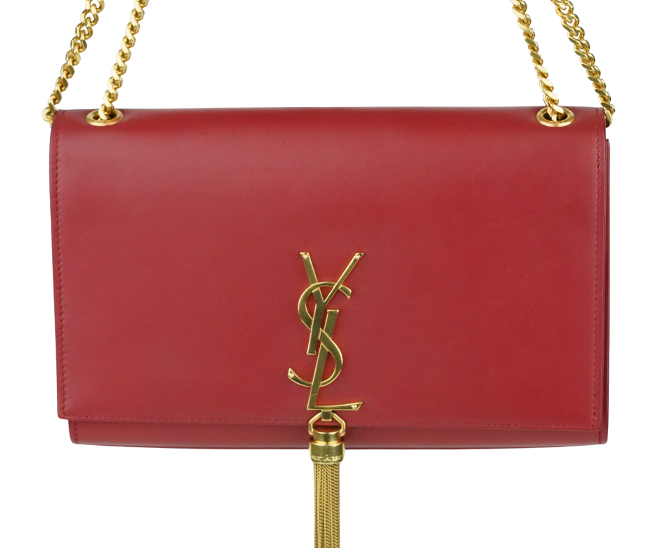 Pre-Loved Yves Saint Laurent Kate Tassel Bag in Red