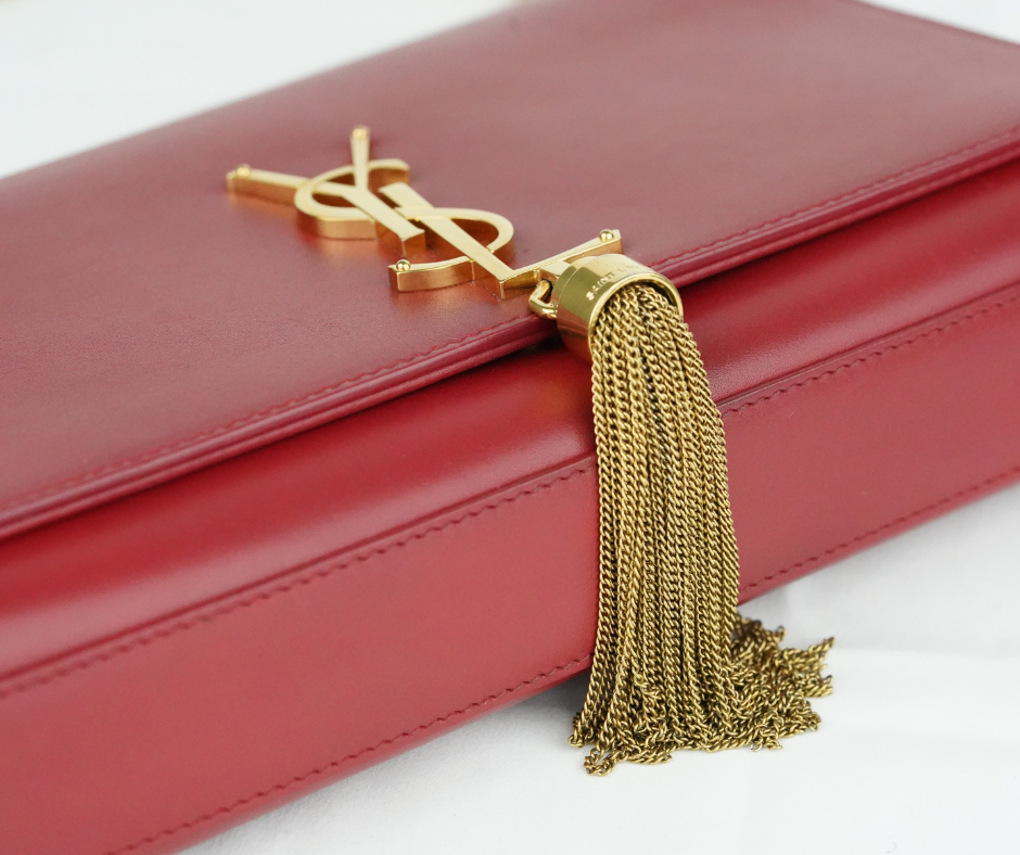 Pre-Loved Yves Saint Laurent Kate Tassel Bag in Red