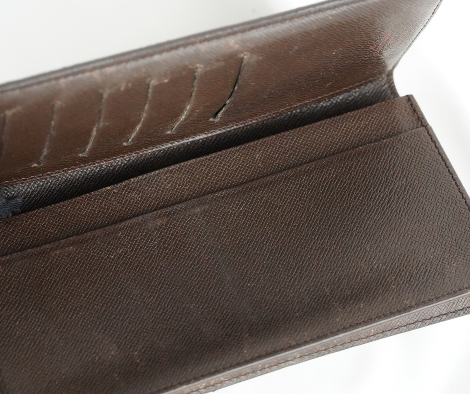 Pre-Loved Brazza Wallet Damier Ebene Wallet