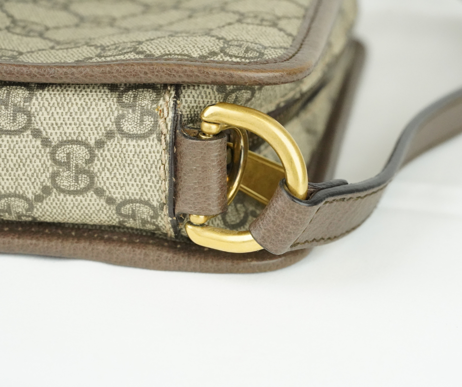 Pre-Loved Gucci Ophidia Canvas Top Handle Shoulder Camera Bag