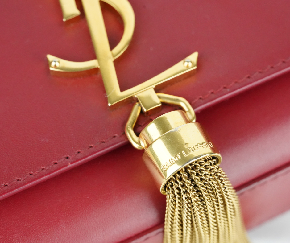 Pre-Loved Yves Saint Laurent Kate Tassel Bag in Red