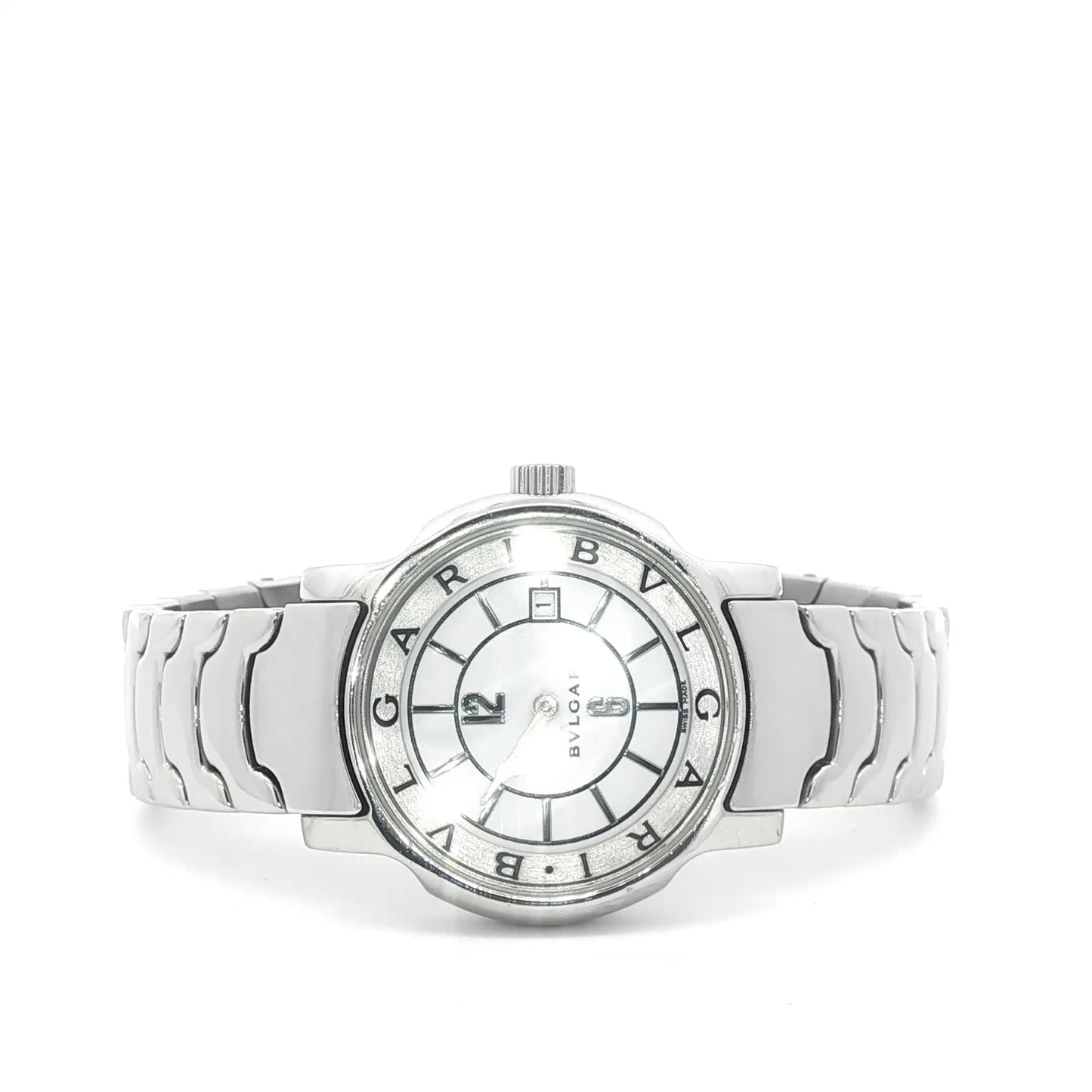 Pre-Loved Bvlgari Solotempo Date Watch in Stainless Steel (ST29S)