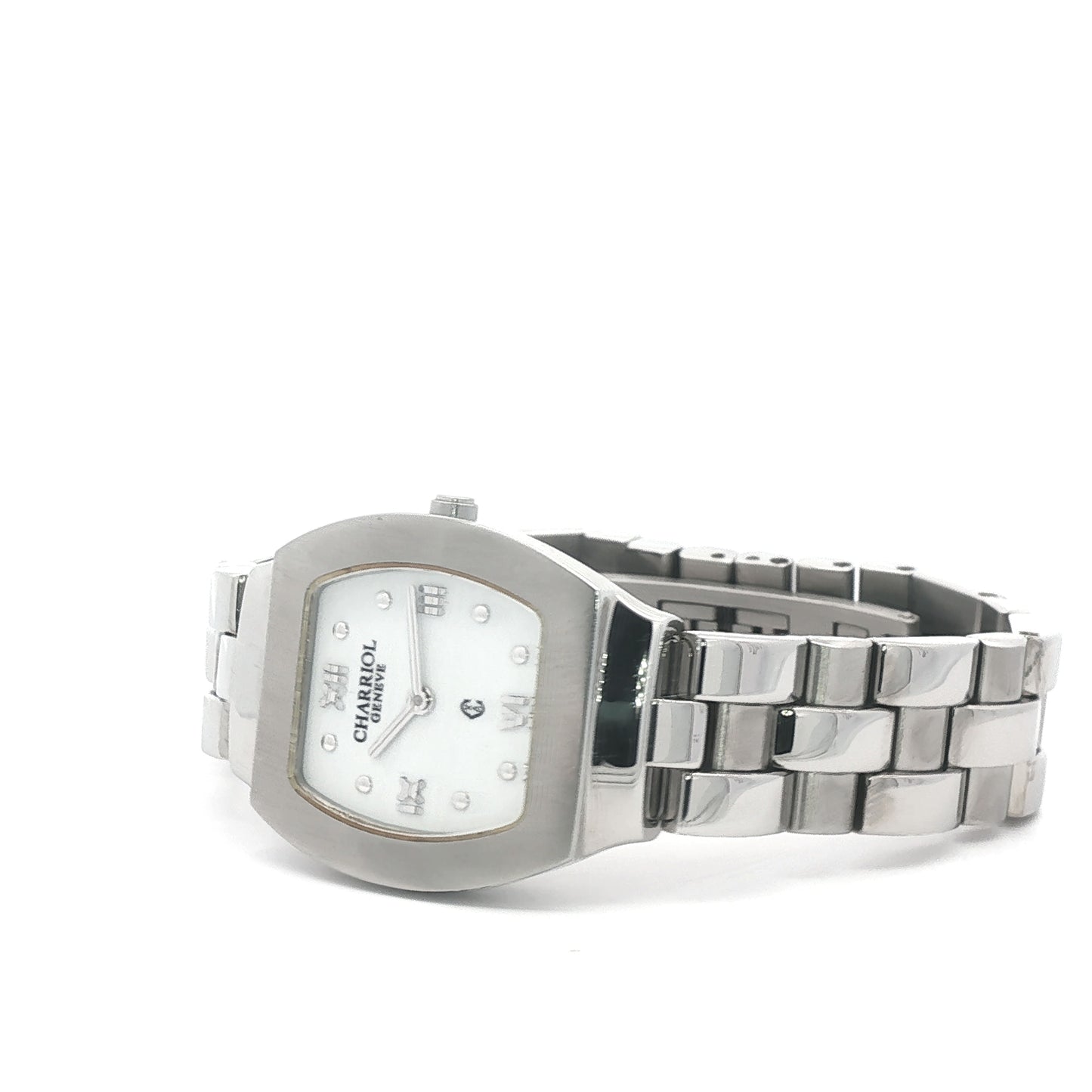 Pre-Loved Charriol Azurt Quartz White Dial Stainless Steel Ladies Watch
