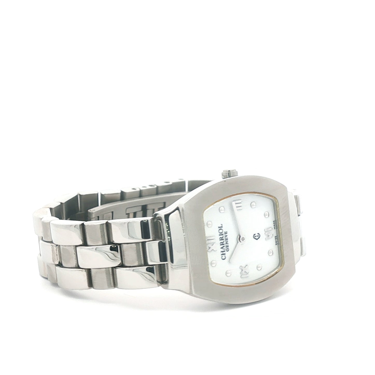 Pre-Loved Charriol Azurt Quartz White Dial Stainless Steel Ladies Watch